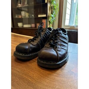 Y2K 90's Dr Doc Martens 9764 Men's 12 Brown Leather Platform Chunky Oxfords.
